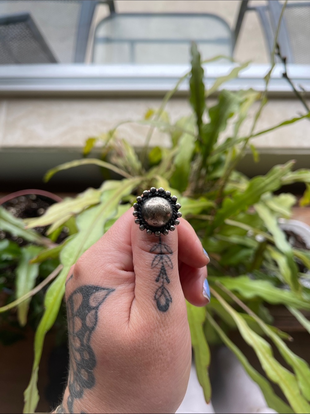 Vintage Navajo Old Pawn Sterling Silver Dome Ring